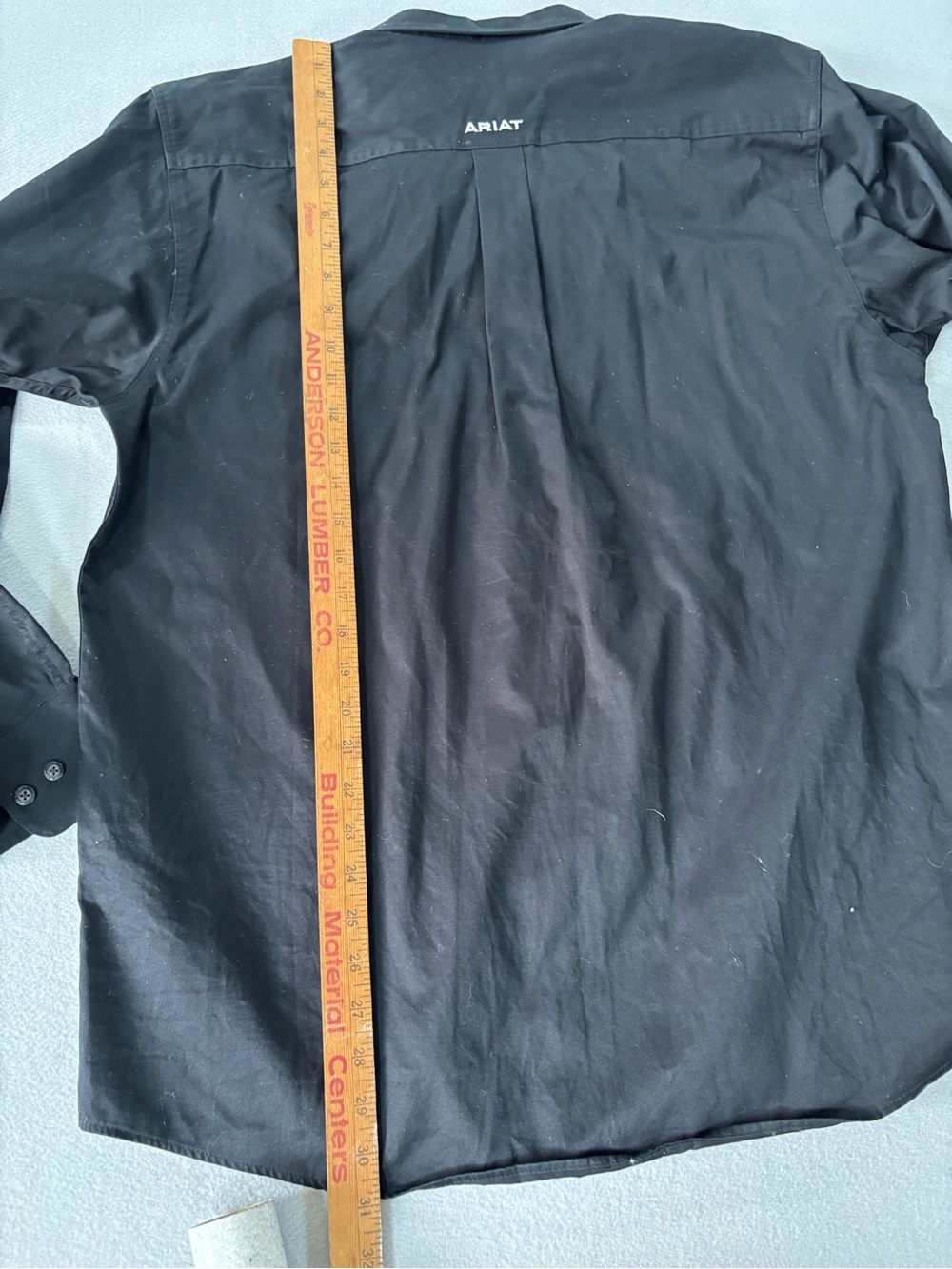 Ariat Black Button-Down Long Sleeve Shirt with Branding M - Picture 10 of 12